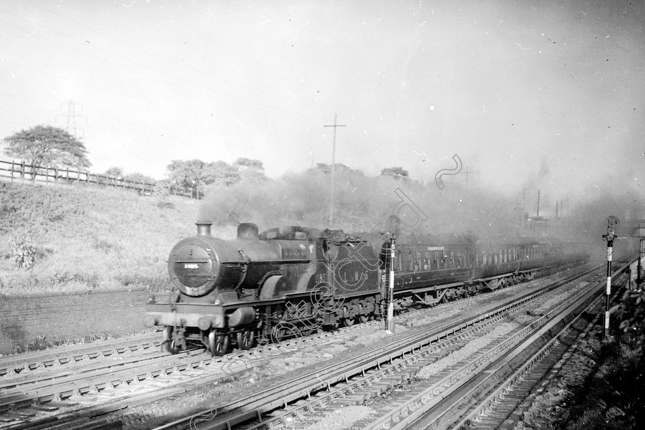 WD0548 
 ENGINE CLASS: Midland Compounds ENGINE NUMBER: 1185 LOCATION: Walkden Troughs DATE: COMMENTS: 
 Keywords: 1185, Cooperline, Midland Compounds, Steam, WD Cooper, Walkden Troughs, locomotives, railway photography, trains