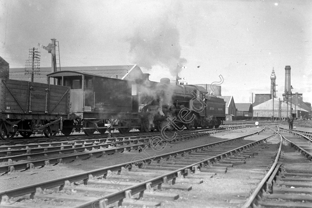 WD0803 
 ENGINE CLASS: Lancashire and Yorkshire ENGINE NUMBER: 50455 LOCATION: Blackpool DATE: 05 June 1949 COMMENTS: 
 Keywords: 05 June 1949, 50455, Blackpool, Cooperline, Lancashire and Yorkshire, Steam, WD Cooper, locomotives, railway photography, trains