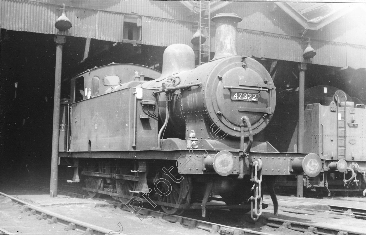 WD1349 
 ENGINE CLASS: 0-6-0 Tanks (Jinty) ENGINE NUMBER: 47322 LOCATION: Patricroft DATE: 28 May 1963 COMMENTS: 
 Keywords: 0-6-0 Tanks (Jinty), 28 May 1963, 47322, Cooperline, Patricroft, Steam, WD Cooper, locomotives, railway photography, trains