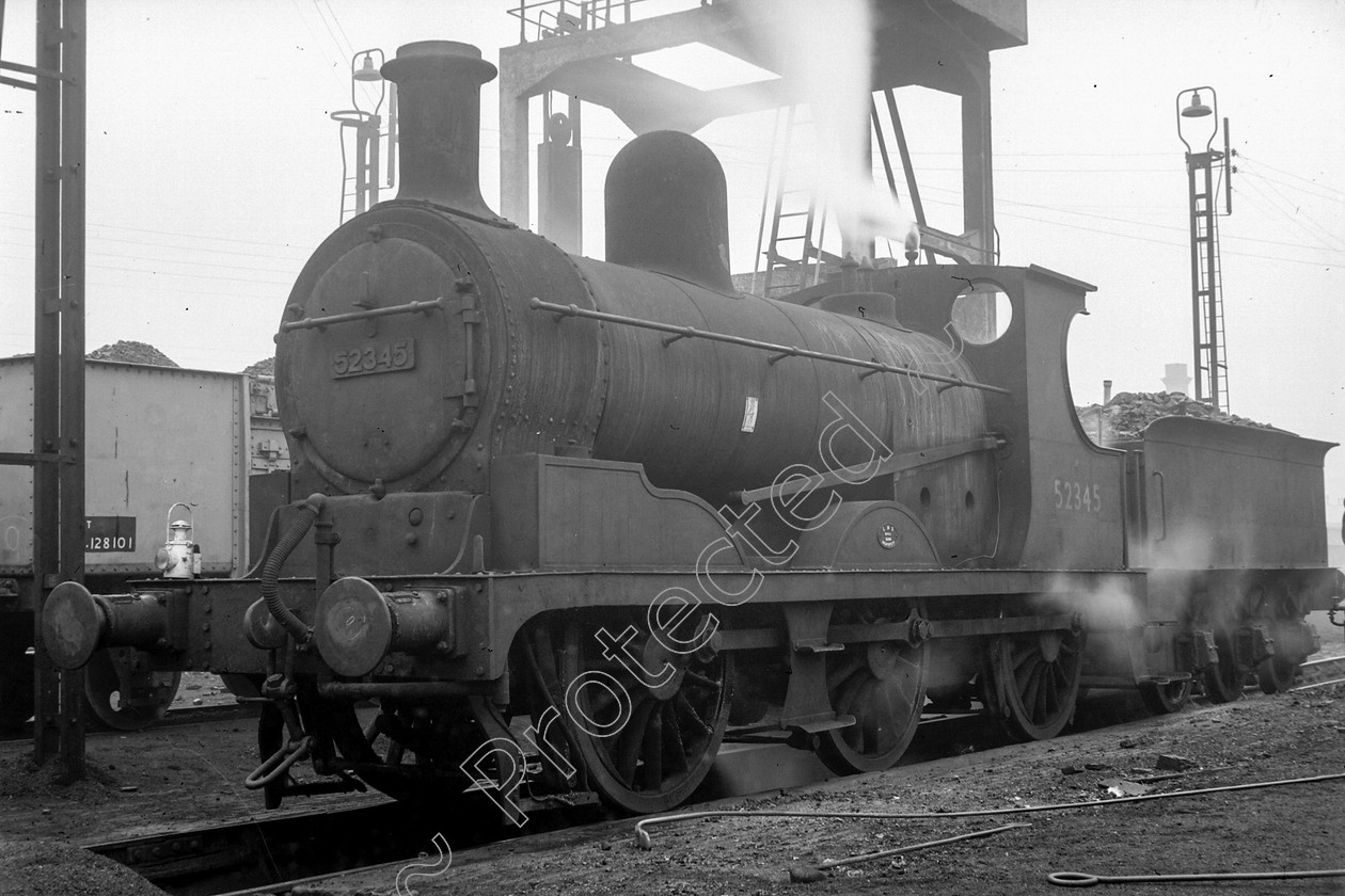 WD0854 
 ENGINE CLASS: Lancashire and Yorkshire ENGINE NUMBER: 52345 LOCATION: Bolton DATE: 24 July 1962 COMMENTS: 
 Keywords: 24 July 1962, 52345, Bolton, Cooperline, Lancashire and Yorkshire, Steam, WD Cooper, locomotives, railway photography, trains