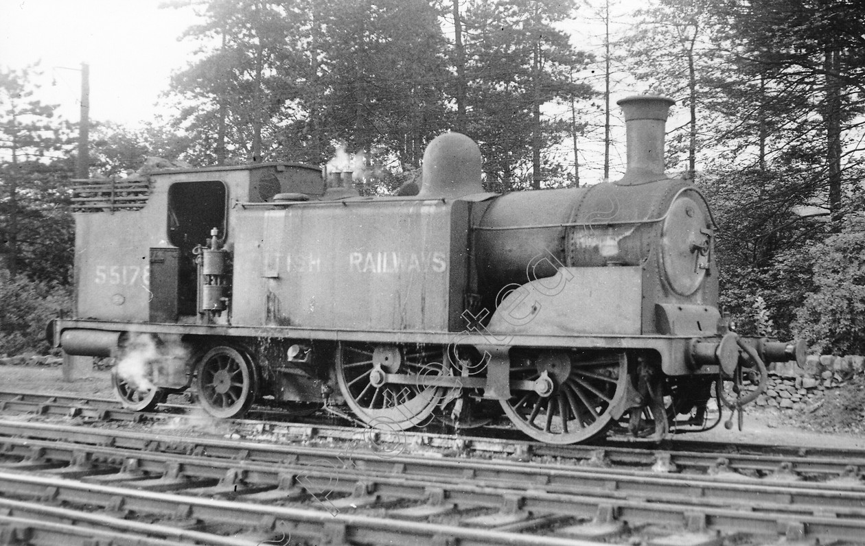 WD0791 
 ENGINE CLASS: 0-4-4 Tank ENGINE NUMBER: 55178 LOCATION: DATE: 10 August 1950 COMMENTS: 
 Keywords: 0-4-4 Tank, 10 August 1950, 55178, Cooperline, Steam, WD Cooper, locomotives, railway photography, trains