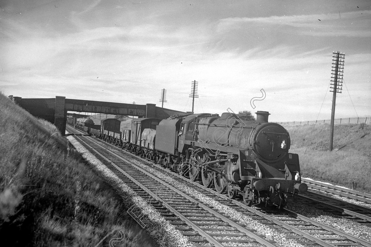 WD2430 
 ENGINE CLASS: BR 73000 4-6-0 ENGINE NUMBER: 73126 LOCATION: Standish DATE: 03 August 1965 COMMENTS: 
 Keywords: 03 August 1965, 73126, BR 73000 4-6-0, Cooperline, Standish, Steam, WD Cooper, locomotives, railway photography, trains