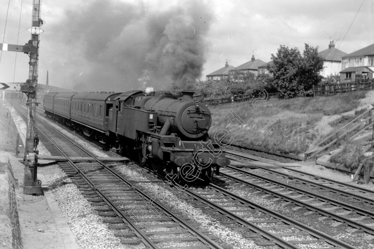 WD1071 
 ENGINE CLASS: 2-6-4 Tanks ENGINE NUMBER: 42584 LOCATION: Layland DATE: 03 July 1964 COMMENTS: 
 Keywords: 03 July 1964, 2-6-4 Tanks, 42584, Cooperline, Layland, Steam, WD Cooper, locomotives, railway photography, trains