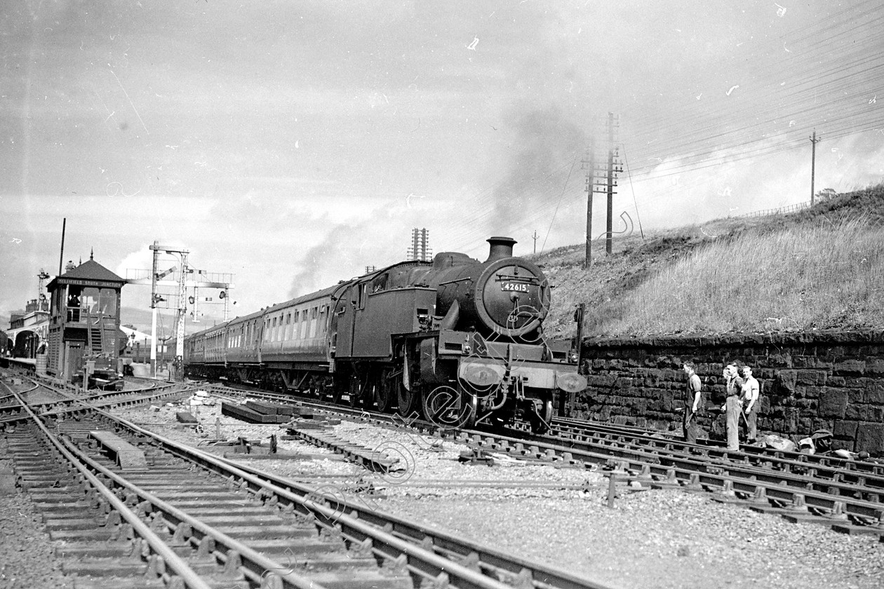 WD1079 
 ENGINE CLASS: 2-6-4 Tanks ENGINE NUMBER: 42615 LOCATION: Hellifield DATE: 00.08.1949 COMMENTS: 
 Keywords: 00.08.1949, 2-6-4 Tanks, 42615, Cooperline, Hellifield, Steam, WD Cooper, locomotives, railway photography, trains