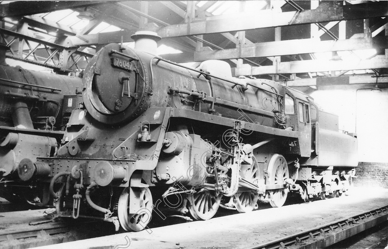 WD0690 
 ENGINE CLASS: Moguls 2-6-0 ENGINE NUMBER: 76047 LOCATION: Trafford Park DATE: COMMENTS: 
 Keywords: 76047, Cooperline, Moguls 2-6-0, Steam, Trafford Park, WD Cooper, locomotives, railway photography, trains