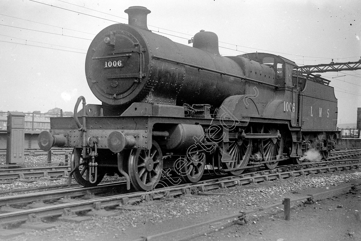 WD0510 
 ENGINE CLASS: Midland Compounds ENGINE NUMBER: 1006 LOCATION: Green Ayre DATE: 05 August 1948 COMMENTS: 
 Keywords: 05 August 1948, 1006, Cooperline, Green Ayre, Midland Compounds, Steam, WD Cooper, locomotives, railway photography, trains