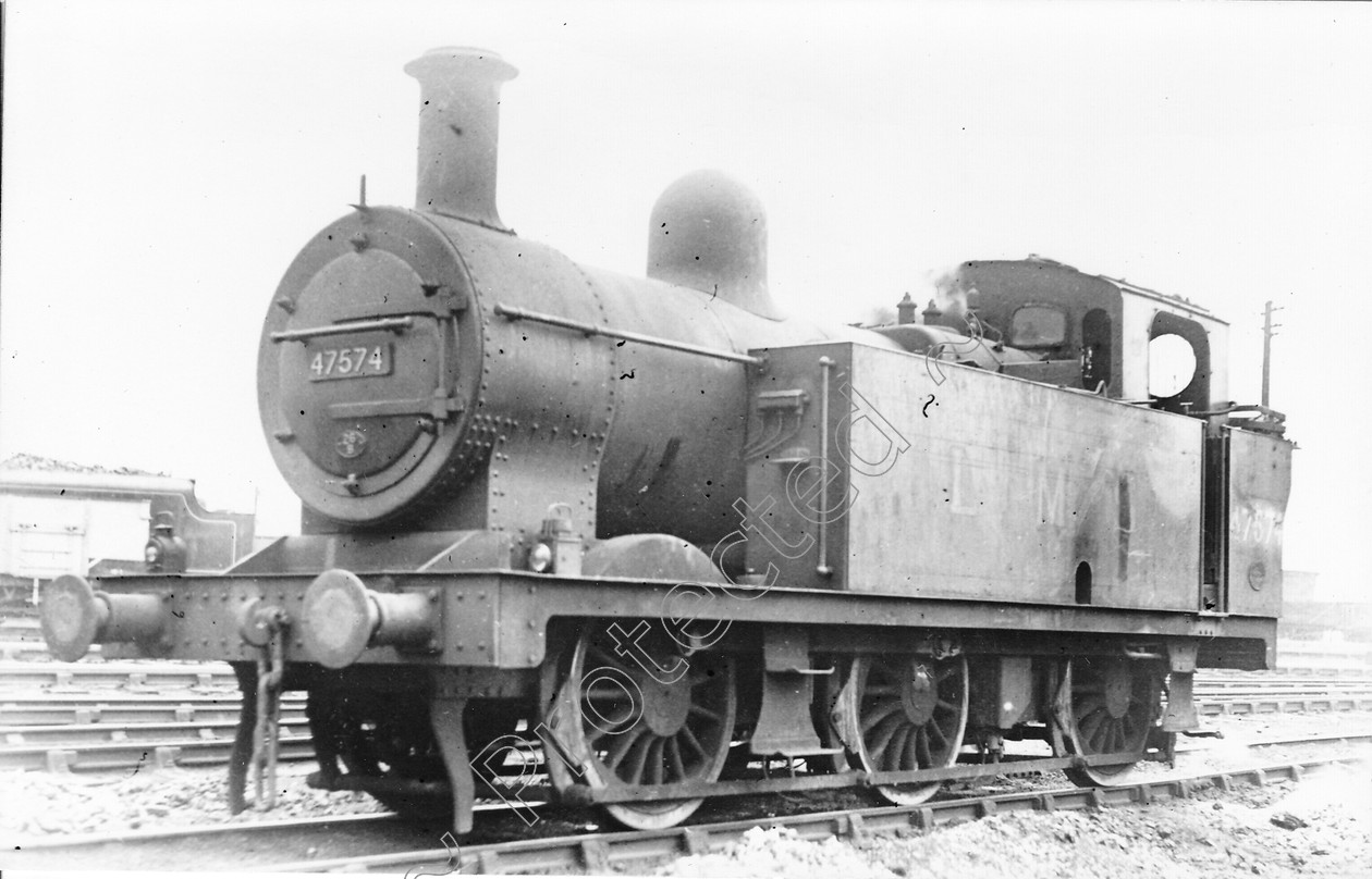 WD1361 
 ENGINE CLASS: 0-6-0 Tanks (Jinty) ENGINE NUMBER: 47574 LOCATION: Agecroft DATE: 14 July 1950 COMMENTS: 
 Keywords: 0-6-0 Tanks (Jinty), 14 July 1950, 47574, Agecroft, Cooperline, Steam, WD Cooper, locomotives, railway photography, trains