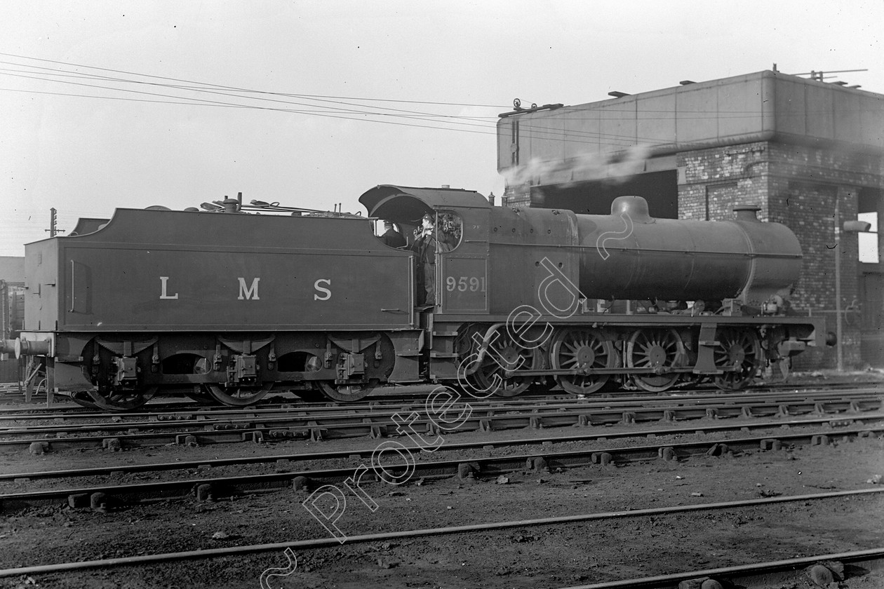 WD0780 
 ENGINE CLASS: Fowler 0-8-0 ENGINE NUMBER: 9591 LOCATION: Patricroft DATE: 00.00.1948 COMMENTS: 
 Keywords: 00.00.1948, 9591, Cooperline, Fowler 0-8-0, Patricroft, Steam, WD Cooper, locomotives, railway photography, trains