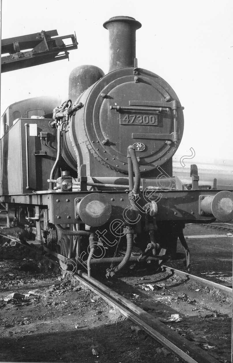 WD1346 
 ENGINE CLASS: 0-6-0 Tanks (Jinty) ENGINE NUMBER: 47300 LOCATION: Patricroft DATE: 27 April 1962 COMMENTS: 
 Keywords: 0-6-0 Tanks (Jinty), 27 April 1962, 47300, Cooperline, Patricroft, Steam, WD Cooper, locomotives, railway photography, trains