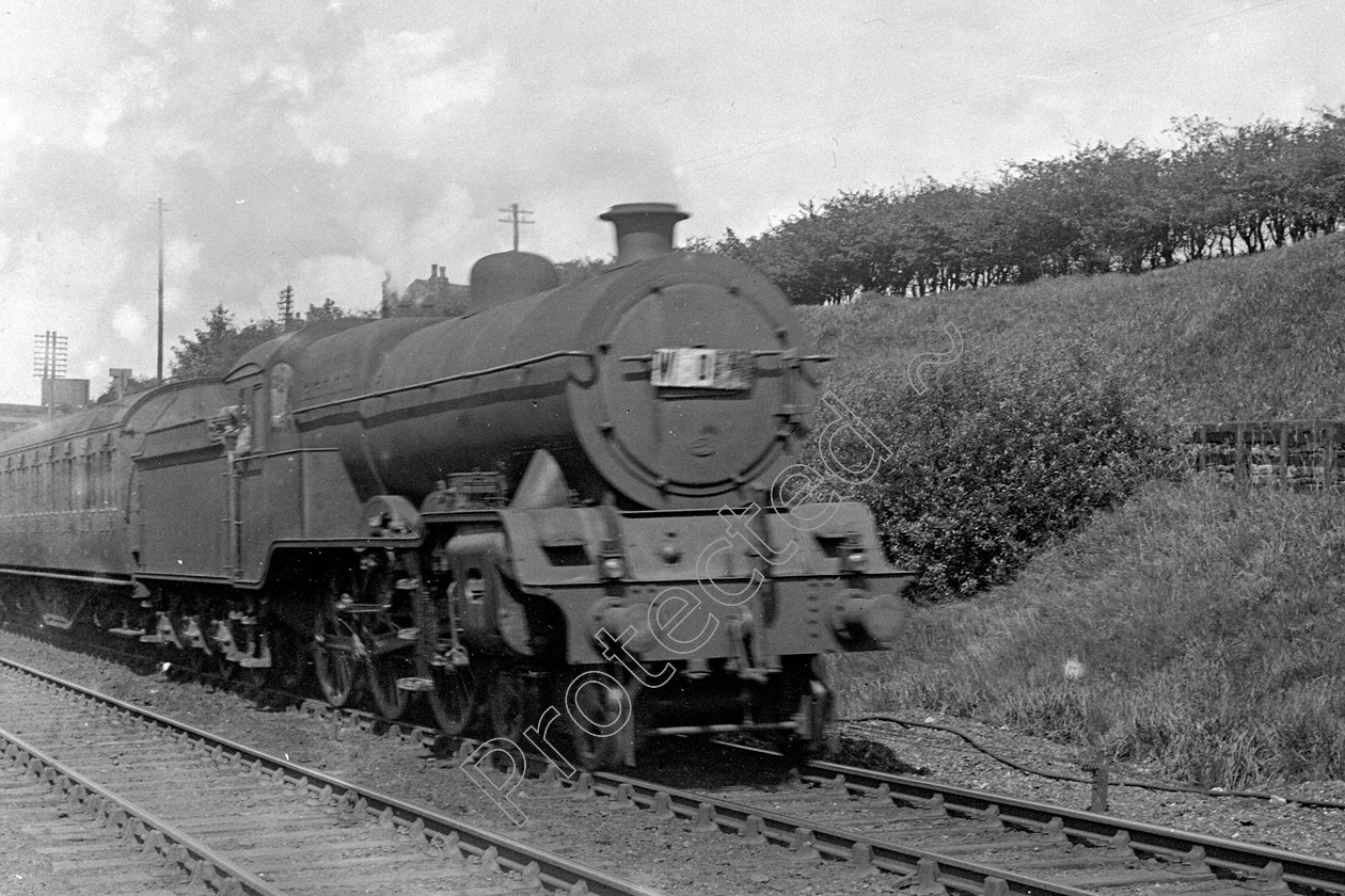 WD0801 
 ENGINE CLASS: Lancashire and Yorkshire ENGINE NUMBER: 10448 LOCATION: Boars Head DATE: 17 August 1939 COMMENTS: 
 Keywords: 10448, 17 August 1939, Boars Head, Cooperline, Lancashire and Yorkshire, Steam, WD Cooper, locomotives, railway photography, trains