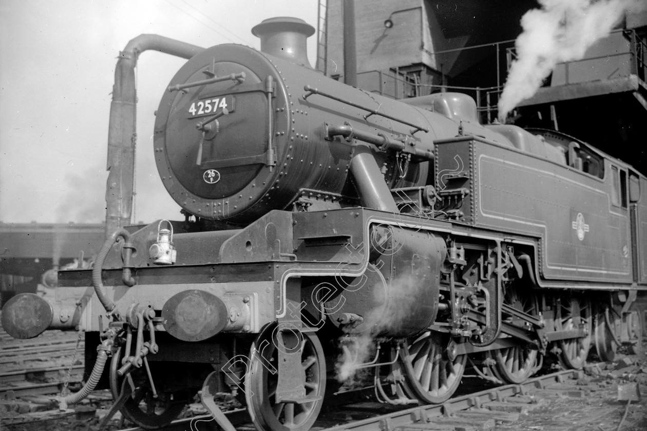 WD1068 
 ENGINE CLASS: 2-6-4 Tanks ENGINE NUMBER: 42574 LOCATION: Patricroft DATE: 30 March 1959 COMMENTS: 
 Keywords: 2-6-4 Tanks, 30 March 1959, 42574, Cooperline, Patricroft, Steam, WD Cooper, locomotives, railway photography, trains