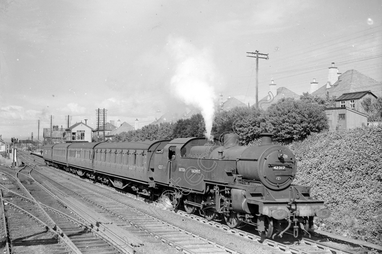 WD1033 
 ENGINE CLASS: 2-6-4 Tanks ENGINE NUMBER: 42317 LOCATION: Hest Bank DATE: COMMENTS: 
 Keywords: 2-6-4 Tanks, 42317, Cooperline, Hest bank, Steam, WD Cooper, locomotives, railway photography, trains