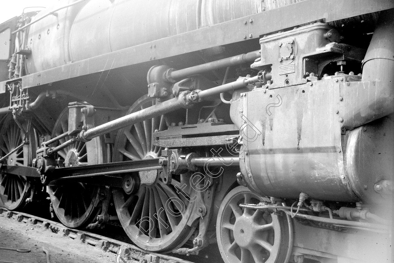 WD2442 
 ENGINE CLASS: BR 73000 4-6-0 ENGINE NUMBER: 73131 LOCATION: Patricroft DATE: 25 April 1960 COMMENTS: 
 Keywords: 25 April 1960, 73131, BR 73000 4-6-0, Cooperline, Patricroft, Steam, WD Cooper, locomotives, railway photography, trains