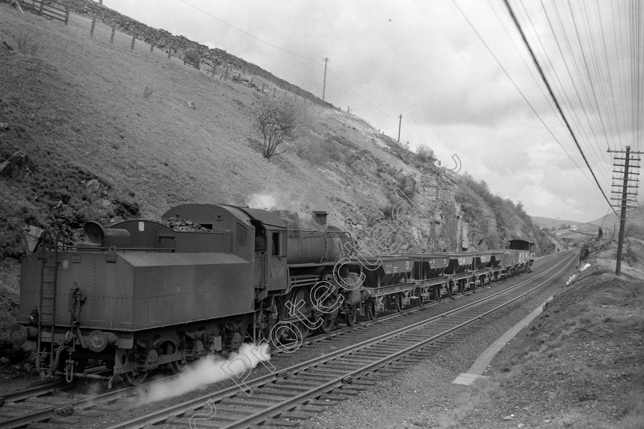 WD0891 
 ENGINE CLASS: Ivatt 6400 & 3000 ENGINE NUMBER: 43029 LOCATION: Tebay DATE: 01 May 1963 COMMENTS: 
 Keywords: 01 May 1963, 43029, Cooperline, Ivatt 6400 & 3000, Steam, Tebay, WD Cooper, locomotives, railway photography, trains