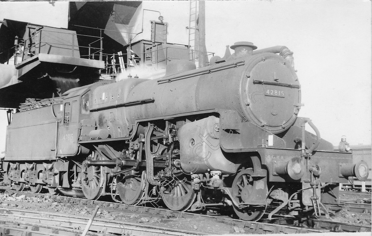 WD0638 
 ENGINE CLASS: Moguls 2-6-0 ENGINE NUMBER: 42815 LOCATION: Patricroft DATE: 11 July 1960 COMMENTS: 
 Keywords: 11 July 1960, 42815, Cooperline, Moguls 2-6-0, Patricroft, Steam, WD Cooper, locomotives, railway photography, trains