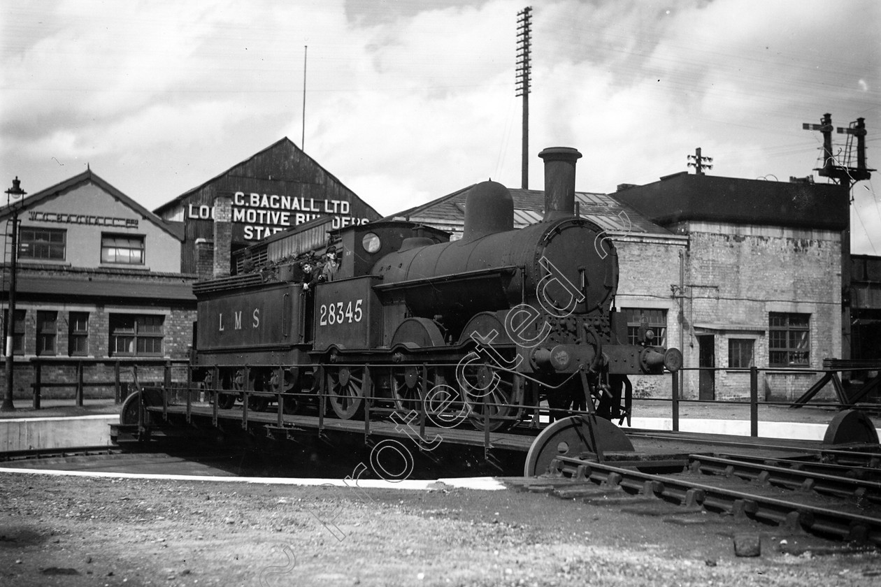 WD0950 
 ENGINE CLASS: L.N.W.R. ENGINE NUMBER: 28345 LOCATION: Stafford DATE: 25 August 1948 COMMENTS: 
 Keywords: 25 August 1948, 28345, Cooperline, L.N.W.R., Stafford, Steam, WD Cooper, locomotives, railway photography, trains