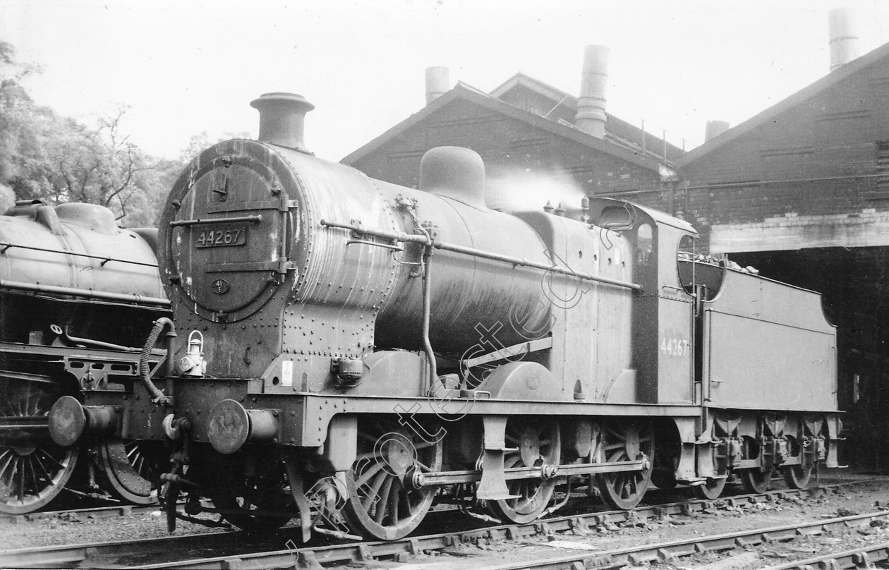 WD0742 
 ENGINE CLASS: Class 4 0-6-0 ENGINE NUMBER: 44267 LOCATION: Millhouses DATE: 12 June 1961 COMMENTS: 
 Keywords: 12 June 1961, 44267, Class 4 0-6-0, Cooperline, Millhouses, Steam, WD Cooper, locomotives, railway photography, trains