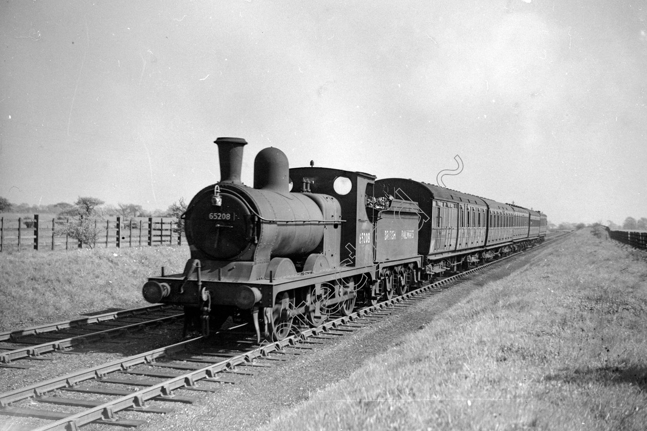 WD2738 
 ENGINE CLASS: L.N.E.R. ENGINE NUMBER: 65208 LOCATION: Near Kenyon DATE: 03 May 1949 COMMENTS: 
 Keywords: 03 May 1949, 65208, Cooperline, L.N.E.R., Near Kenyon, Steam, WD Cooper, locomotives, railway photography, trains