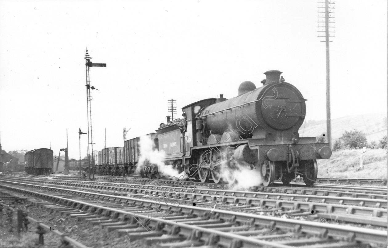 WD0788 
 ENGINE CLASS: 4-6-0 ENGINE NUMBER: 54634 LOCATION: DATE: 10 August 1950 COMMENTS: 
 Keywords: 10 August 1950, 4-6-0, 54634, Cooperline, Steam, WD Cooper, locomotives, railway photography, trains